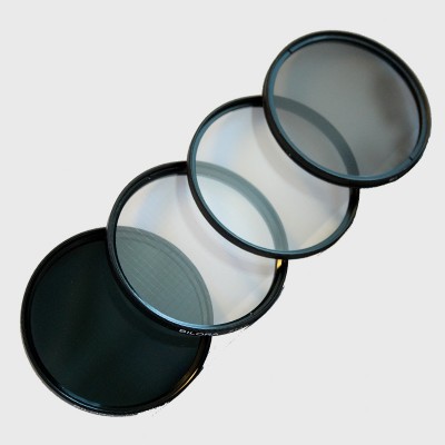 Bilora Filteretui met 1x elk polarisatie-, uv-, ster- en grijsfilter 62 mm